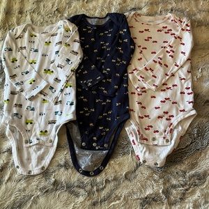 Carters 3 pack Truck Long-sleeved Onesies (boys) 18 months